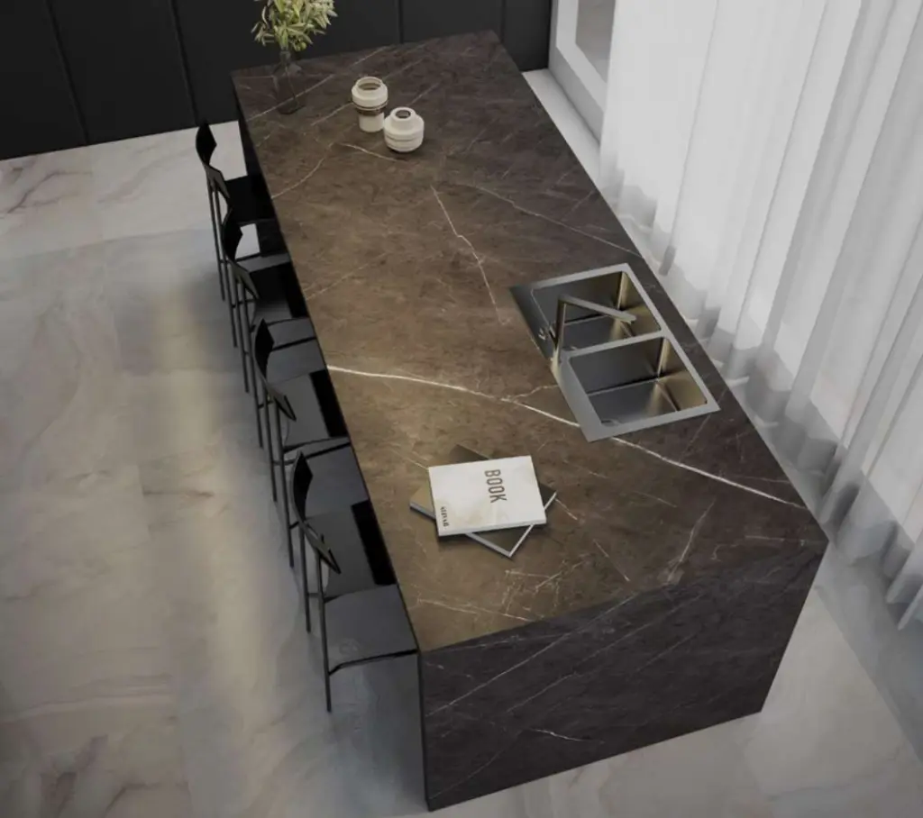 Amani Grey surface — Guava Quartz + Stone | Adam Stonetech (view 2)