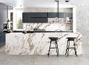 Calacatta Macchia Luna surface — Guava Quartz + Stone | Adam Stonetech (view 1)