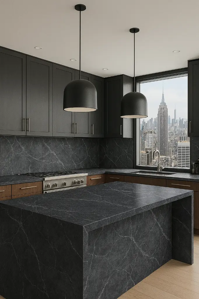 Carbonelli surface — Guava Quartz + Stone | Adam Stonetech (view 2)
