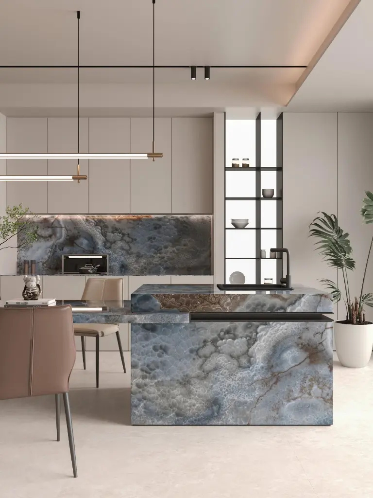 Corfu surface — Guava Quartz + Stone | Adam Stonetech (view 2)