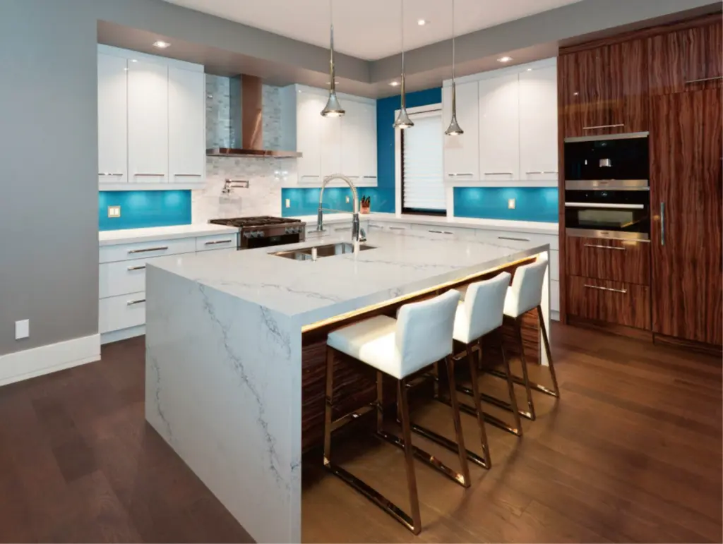 Bassano surface — Guava Quartz + Stone | Adam Stonetech (view 1)