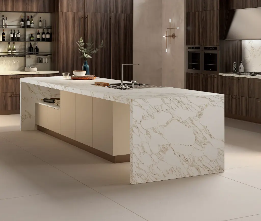 Arabescato Bettogli 2cm surface — Guava Quartz + Stone | Adam Stonetech (view 1)