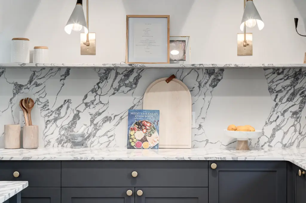 Arabescato surface — Guava Quartz + Stone | Adam Stonetech (view 3)