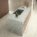 Crema Molina 2cm surface — Guava Quartz + Stone | Adam Stonetech (view 1)