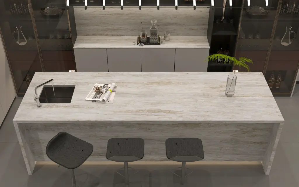 Carmelita [AGQ8790] (leather) surface — Guava Quartz + Stone | Adam Stonetech (view 3)