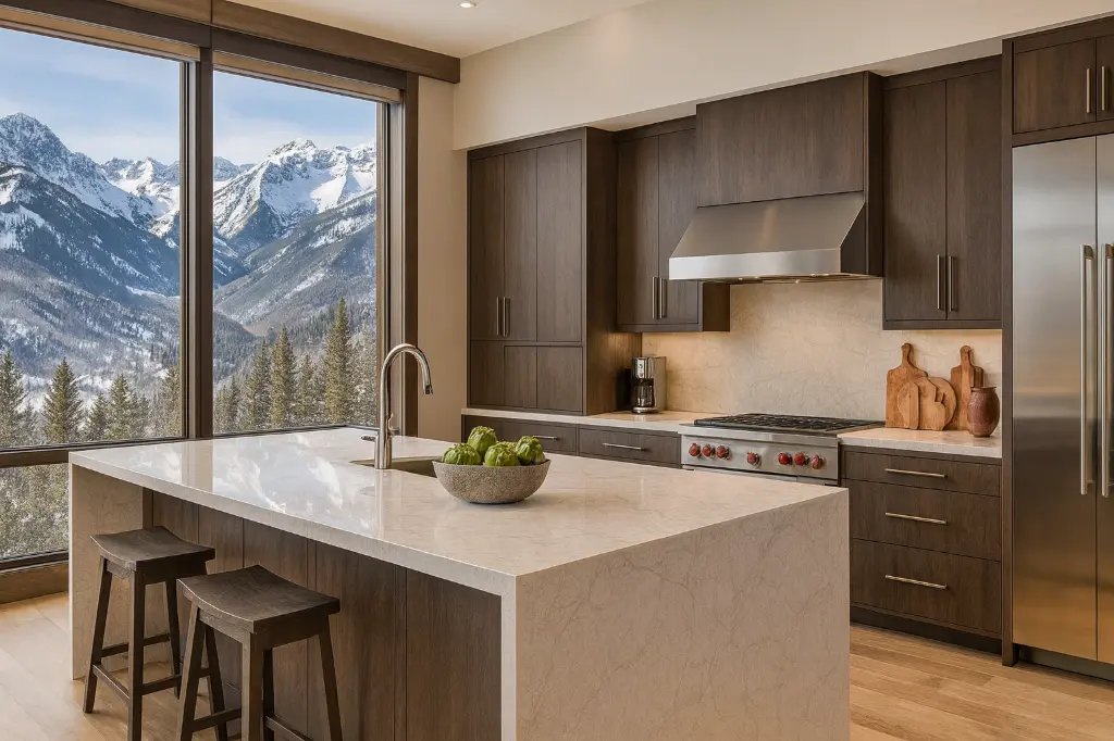 Lucenda surface — Guava Quartz + Stone | Adam Stonetech